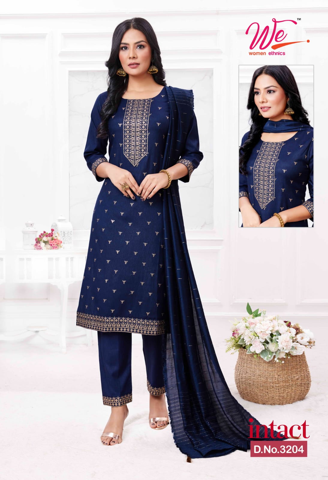 Wanna Intact Designer Rayon Readymade Suits Catalog
